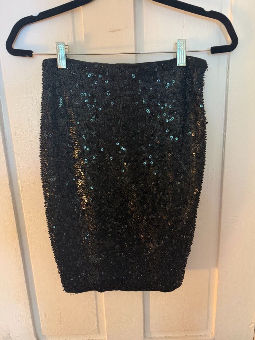Vintage Carmen Marc Valvo Sequined Mini Skirt